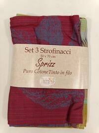 SET STROFINACCIO 3PZ SPRIZZ  50X70 Tellini S.R.L. Großhandelskleidung